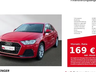 Brugt Audi A1 Sportback Advanced Plus 95 HK (69 kW) 2025 Rød Hatchback
