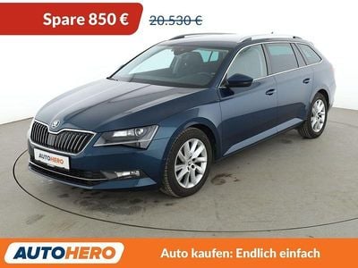 Gebraucht Skoda Superb Style 150 PS (110 kW) 2018 Blau Kombi