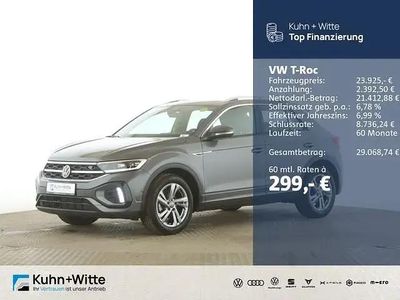 Käytetty VW T-Roc R-line 110 HP (80 kW) 2024 Harmaa Katumaasturi