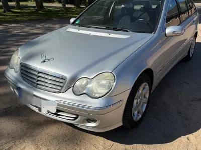 Brugt Mercedes C180 143 HK (105 kW) 2006 Sølv Stationcar
