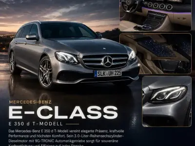 Używany Mercedes E350 258 KM (189 kW) 2017 Szary Kombi
