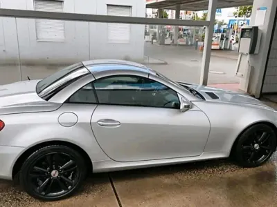 Gebraucht Mercedes SLK200 184 PS (135 kW) 2009 Silber Cabrio