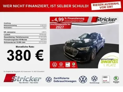 Gebraucht Audi e-tron Sportback Advanced Plus 300 kW (408 PS) 2022 Mythosschwarz metallic (metallic) SUV