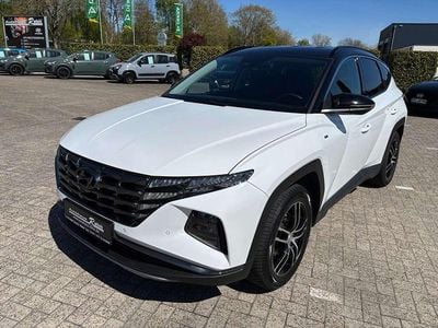 Gebraucht Hyundai Tucson Trend 150 PS (110 kW) 2021 Polar white / phantom black SUV