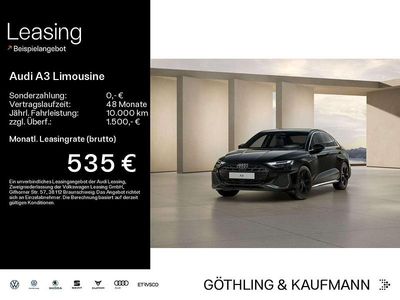Neu Audi A3 S-Line 150 PS (110 kW) 2026 Mythosschwarz metallic Limousine