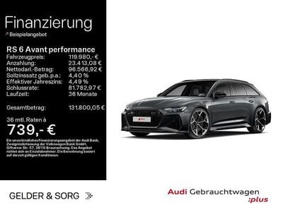 Gebraucht Audi RS6 Performance 630 PS (463 kW) 2025 Daytonagrau perleffekt Kombi