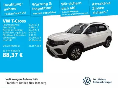 Gebraucht VW T-Cross Goal 95 PS (69 kW) 2024 Pure white SUV