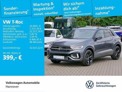 Gebraucht VW T-Roc R-line 150 PS (110 kW) 2024 Indiumgrau metallic schwarz SUV