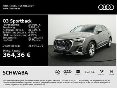 Chronosgrau metallic Gebraucht 2023 Audi Q3 Sportback S-Line SUV | 34.910 € (Guter Preis)