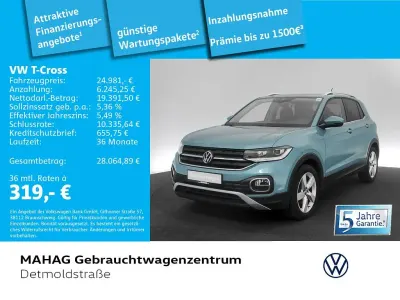 Gebraucht VW T-Cross Style 110 PS (80 kW) 2023 Blau SUV