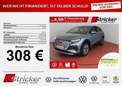 Gebraucht Audi e-tron Sportback 150 kW (204 PS) 2022 Geysirblau metallic (metallic) SUV