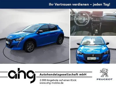 Gebraucht Peugeot e-208 Allure+ 100 kW (136 PS) 2023 Lackierung vertigoblau/t Kleinwagen
