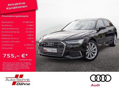 Mythosschwarz metallic Gebraucht 2019 Audi A6 Design Kombi | 35.880 € (Etwas zu teuer)