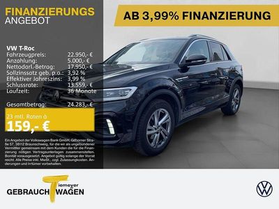 Gebraucht VW T-Roc R-line 110 PS (80 kW) 2023 Schwarz SUV