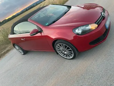 Gebraucht VW Golf Cabriolet 105 PS (77 kW) 2012 Rot Cabrio