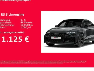 Ny Audi RS3 Ambiente 400 HK (294 kW) 2026 Grøn Sedan
