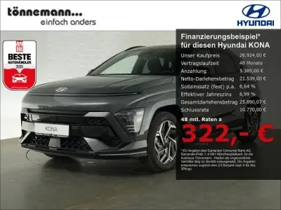 Gebraucht Hyundai Kona N Line 138 PS (101 kW) 2025 Grau SUV