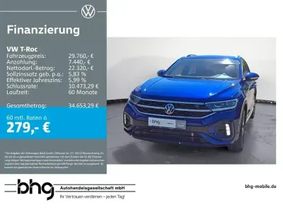 Gebraucht VW T-Roc R-line 150 PS (110 kW) 2024 Blau (lapiz blue metallic) SUV