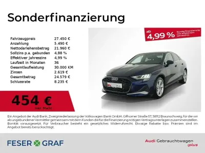 Gebraucht Audi A3 Advanced Plus 150 PS (110 kW) 2025 Navarrablau metallic Limousine