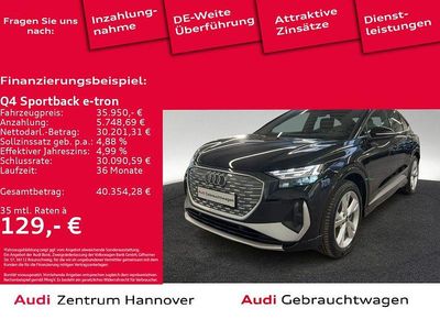 Mythosschwarz metallic Gebraucht 2023 Audi Q4 Sportback e-tron Ambiente SUV | 35.950 € (Guter Preis)
