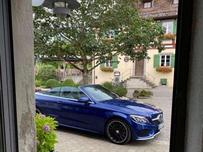 Gebraucht Mercedes C220 AMG line 170 PS (125 kW) 2017 Blau Cabrio
