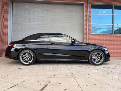 Gebraucht Mercedes C220 AMG 194 PS (142 kW) 2018 Obsidianschwarz  metalliclack Cabrio