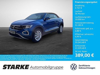 Second-hand VW T-Roc Cabriolet Style 150 CP (110 kW) 2025 Albastru Cabrio
