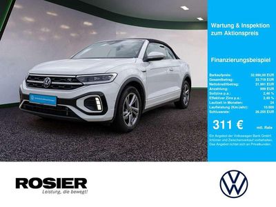 Gebraucht VW T-Roc Cabriolet R-line 150 PS (110 kW) 2025 Weiss / pure white Cabrio