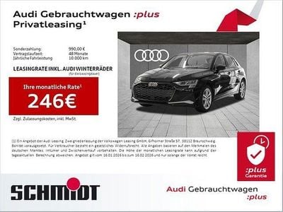 Mythosschwarz metallic Gebraucht 2025 Audi A3 Advanced Limousine | 26.440 € (Superpreis)