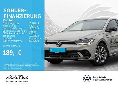 Gebraucht VW Polo R-line 116 PS (85 kW) 2024 Grau (ascotgrau schwarz) Limousine