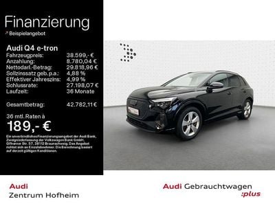Gebraucht Audi Q4 e-tron S-Line 219 kW (299 PS) 2024 Mythosschwarz metallic SUV