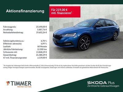 Gebraucht Skoda Octavia SportLine 150 PS (110 kW) 2023 Race blau metallic Kombi