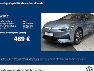Nouvelle VW ID.7 Pro 210 kW (286 ch) 2025 Bleue Break