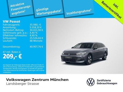 Gebraucht VW Passat Business 204 PS (150 kW) 2025 Grau Kombi