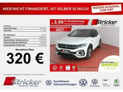 Gebraucht VW T-Roc R-line 190 PS (139 kW) 2023 Pure white schwarz SUV