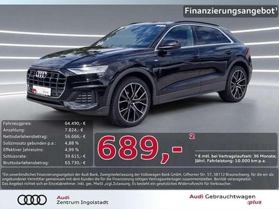 Gebraucht Audi Q8 S-Line 286 PS (210 kW) 2022 Schwarz metallic SUV