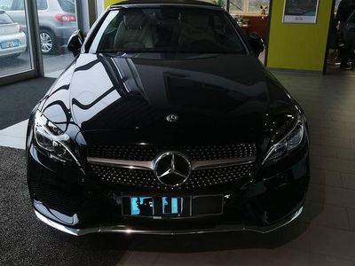 Usata Mercedes C250 AMG line 211 CV (155 kW) 2018 Nero Cabrio