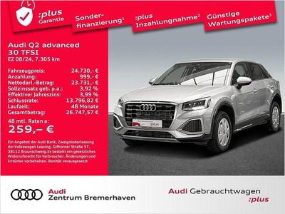 Florettsilber metallic Gebraucht 2024 Audi Q2 Advanced Plus SUV | 24.730 € (Guter Preis)