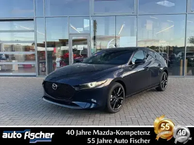Ny Mazda 3 Exclusive-Line 186 HK (136 kW) 2025 Blå Sedan