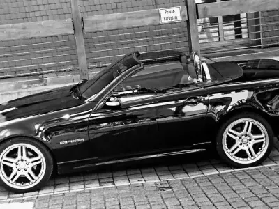 Gebraucht Mercedes SLK200 204 PS (150 kW) 2004 Schwarz Cabrio