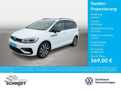 Gebraucht VW Touran Highline 150 PS (110 kW) 2025 Weiß Van / Kleinbus