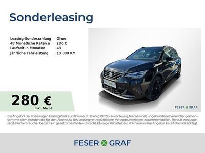 Neu Seat Arona Black Edition 150 PS (110 kW) 2025 Schwarz (midnight schwarz metallic) SUV