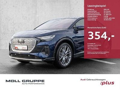 Gebraucht Audi Q4 Sportback e-tron S-Line 125 kW (170 PS) 2025 Navarrablau metallic SUV