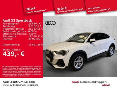 Gebraucht Audi Q3 Sportback S-Line 150 PS (110 kW) 2021 Ibisweiß SUV