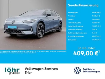 Gebraucht VW ID.7 GTX 250 kW (340 PS) 2025 Stonewashed blue metallic Kombi