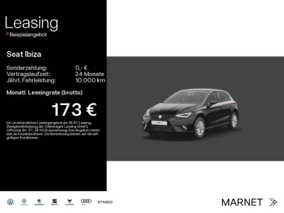 Neu Seat Ibiza Style 95 PS (69 kW) 2025 Mitternachtsschwarz Limousine