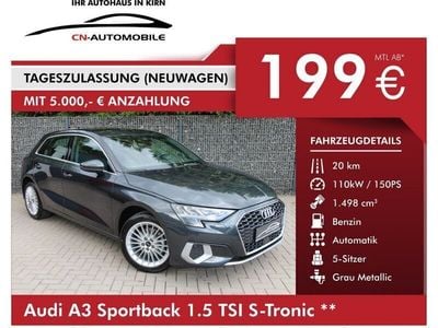 Grau Gebraucht 2022 Audi A3 Sportback Kleinwagen | 29.990 € (Teuer)