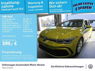 Gebraucht VW Golf VIII R-line 150 PS (110 kW) 2023 Limonengelb metallic Limousine