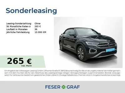Gebraucht VW T-Roc Cabriolet Goal 116 PS (85 kW) 2025 Schwarz Cabrio
