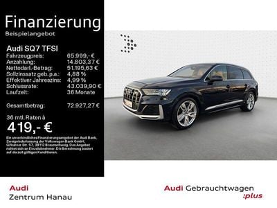 Dark sapphire pearl Gebraucht 2021 Audi SQ7 Ambiente SUV | 65.999 € (Fairer Preis)